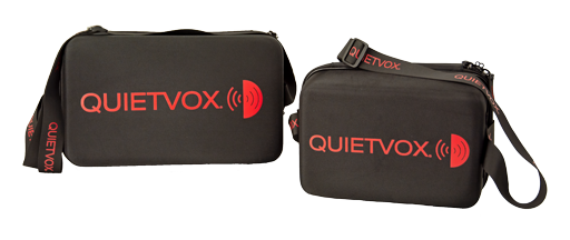 QuietVox branded equipment bag